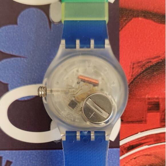 Swatch watch ANGUILLA SDK120 1995 Scuba New Old stock - Picture 7 of 8